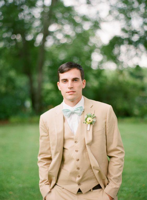 Khaki 2025 tuxedo wedding