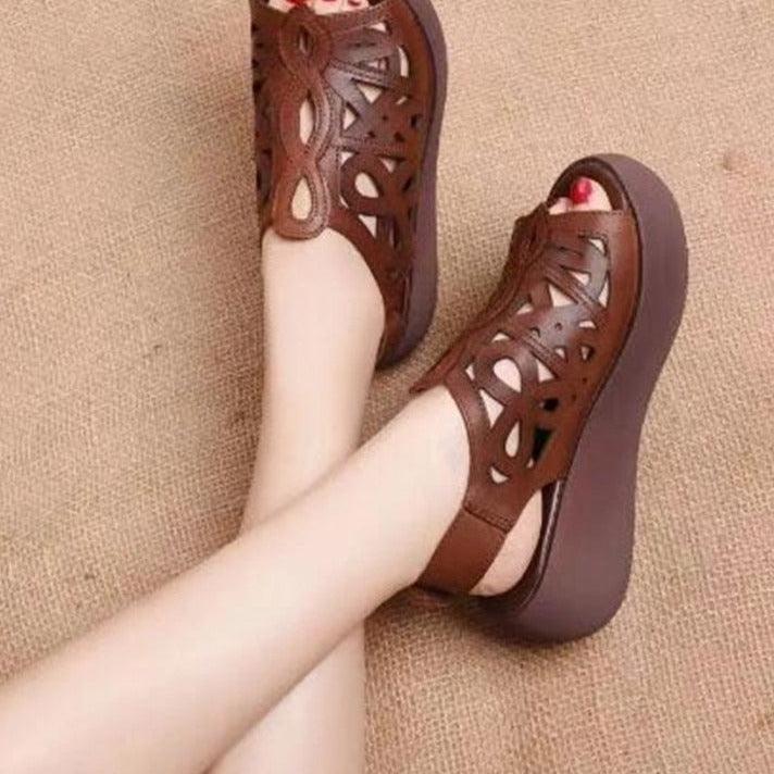 Buy Peep Toe Wedge Sandals at LeStyleParfait Kenya
