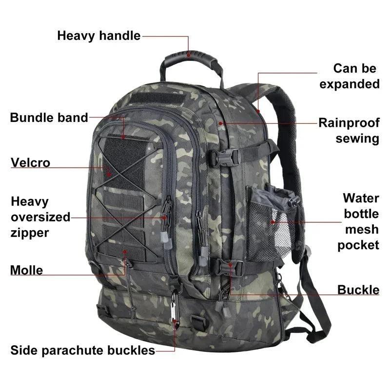 60L Military Tactical Backpack - LeStyleParfait Kenya