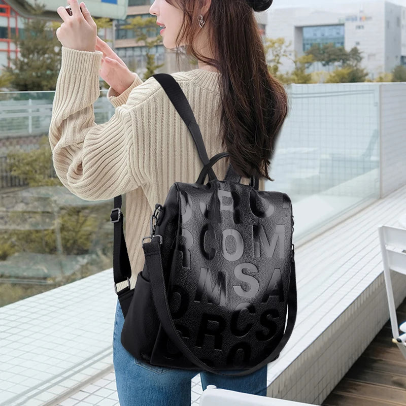 High-Quality Women's Leather Backpack