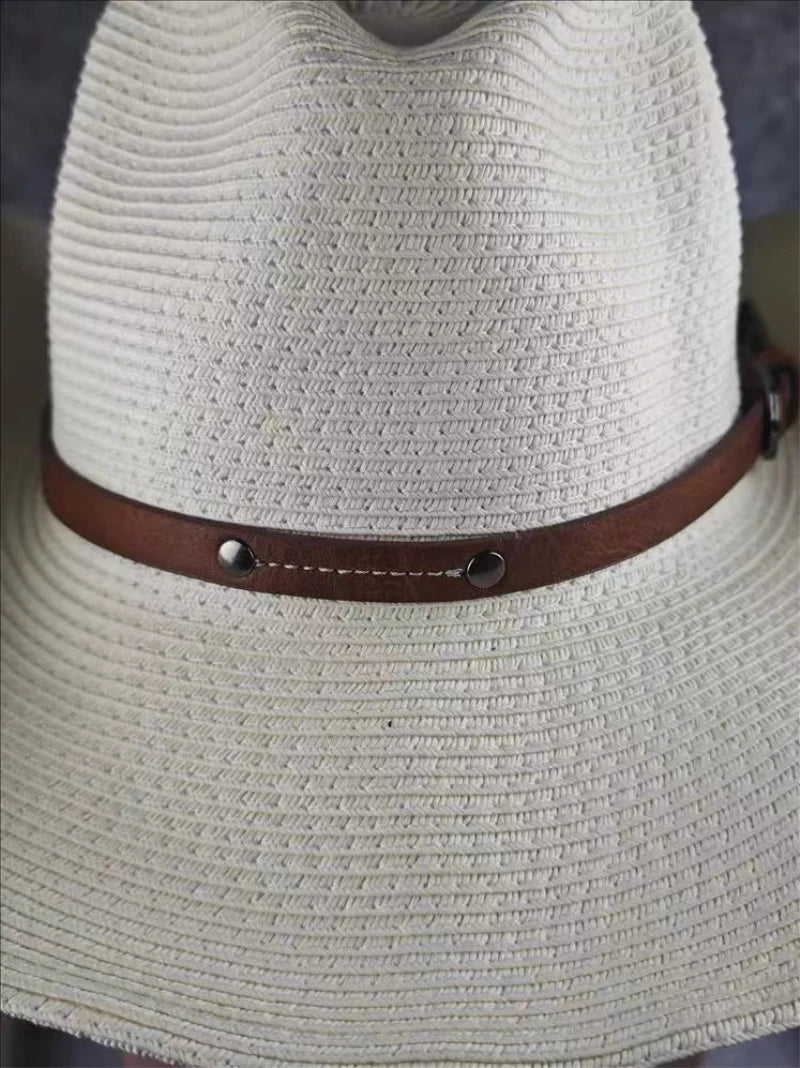 Foldable Straw Cowboy Sun Hat