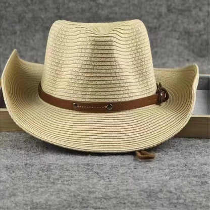 Foldable Straw Cowboy Sun Hat