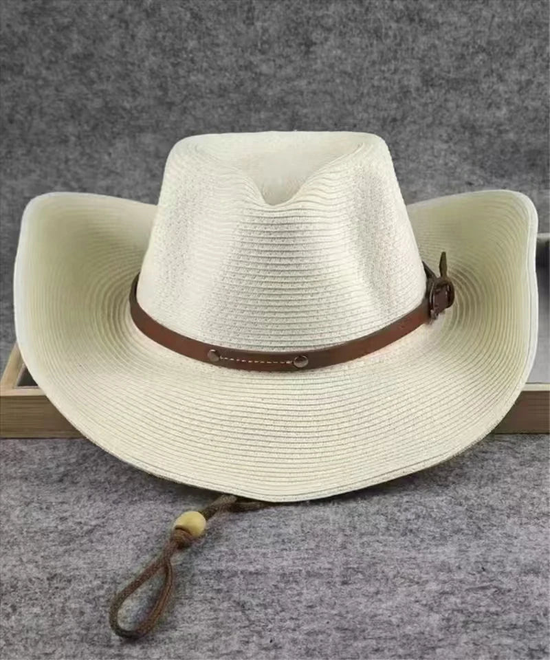 Foldable Straw Cowboy Sun Hat