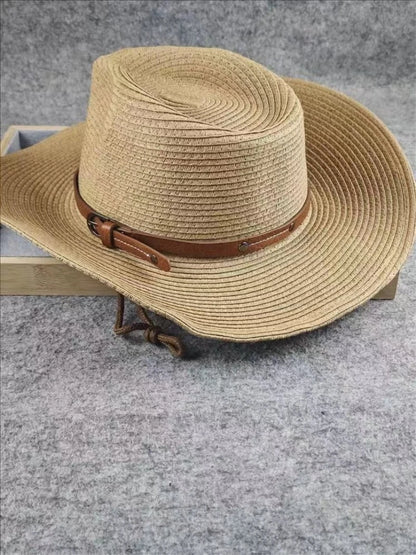 Foldable Straw Cowboy Sun Hat