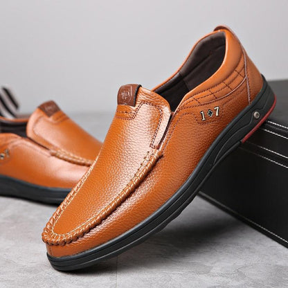 ''Alessandro'' - Classic Leather Loafers - Shoes - LeStyleParfait Kenya