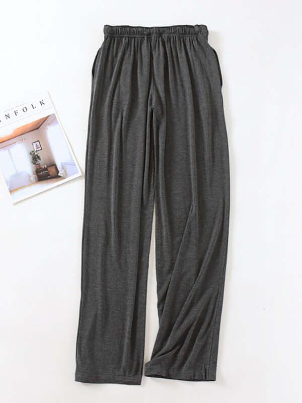 Casual Elastic Loose Men Sleepwear Pants - Pajama Pants - LeStyleParfait