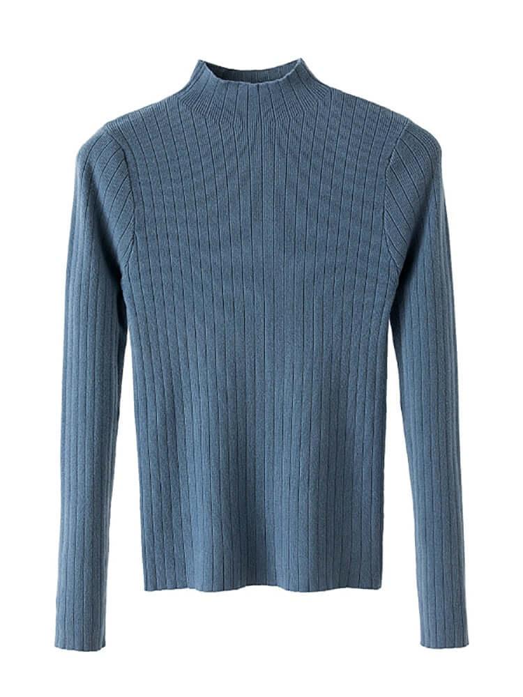 Charming Turtleneck Knitwear - Sweater - LeStyleParfait Kenya