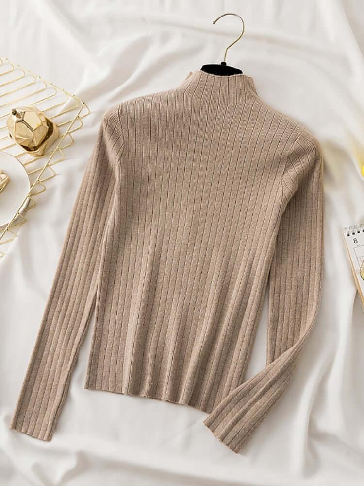 Charming Turtleneck Knitwear - Sweater - LeStyleParfait Kenya