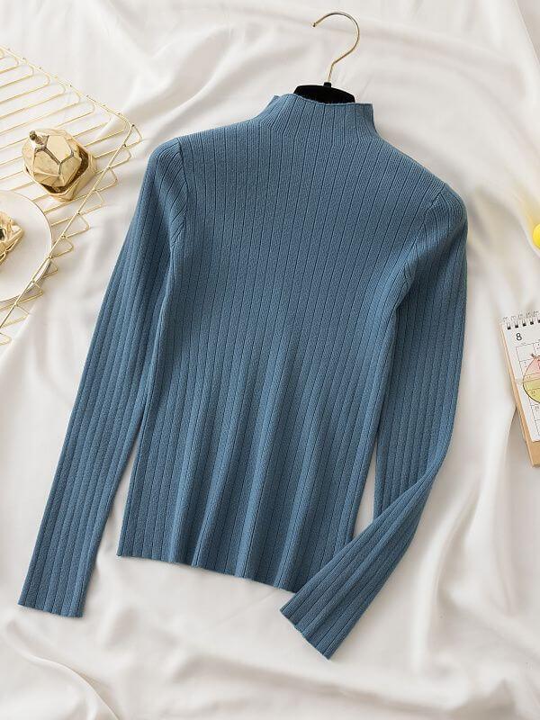 Charming Turtleneck Knitwear - Sweater - LeStyleParfait Kenya