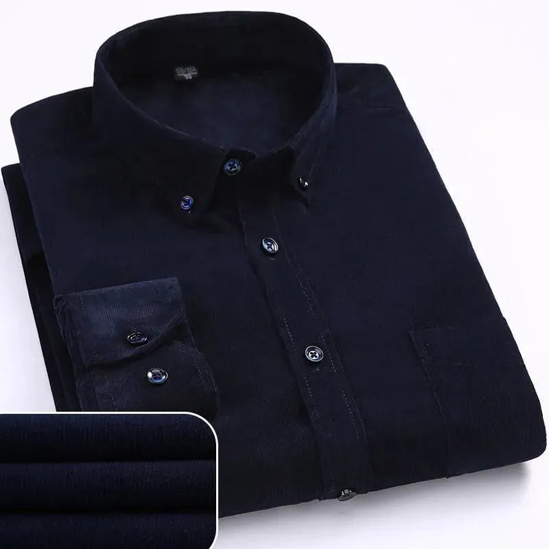 Cozy Men’s Corduroy Winter Shirts - Corduroy Shirt - LeStyleParfait