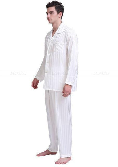 Cozy Stripes Men Pajamas Set - Pajama Pant Set - LeStyleParfait