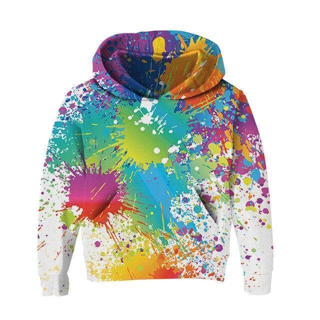 Dripping Paint Kids Hoodies - Kids Hoodies - LeStyleParfait