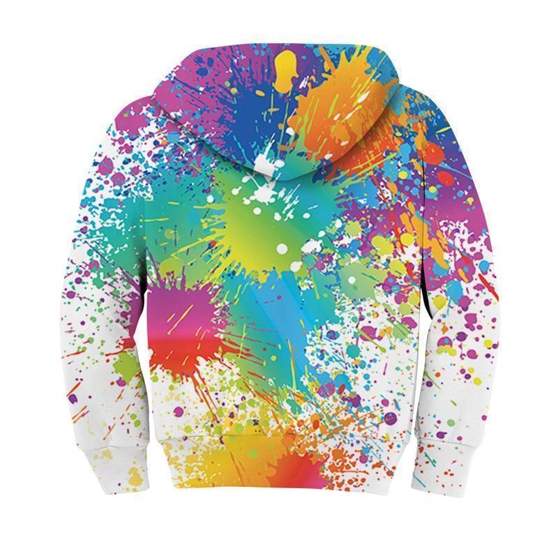 Dripping Paint Kids Hoodies - Kids Hoodies - LeStyleParfait