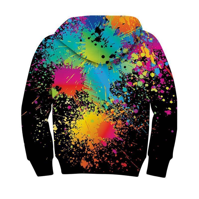 Dripping Paint Kids Hoodies - Kids Hoodies - LeStyleParfait