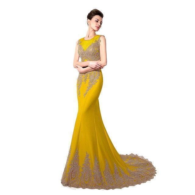 Buy Elegant Mermaid Wedding Dress Long Evening Dress at