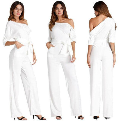 Elegant Off Shoulder Women Jumpsuits - LeStyleParfait Kenya