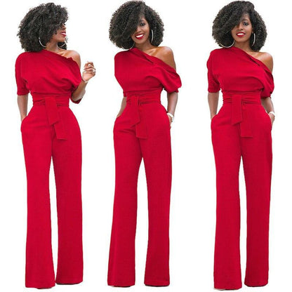 Elegant Off Shoulder Women Jumpsuits - LeStyleParfait Kenya