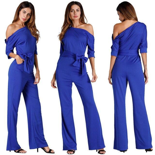 Elegant Off Shoulder Women Jumpsuits - LeStyleParfait Kenya