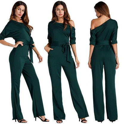 Elegant Off Shoulder Women Jumpsuits - LeStyleParfait Kenya