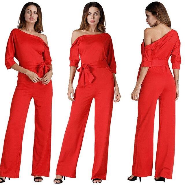 Elegant Off Shoulder Women Jumpsuits - LeStyleParfait Kenya