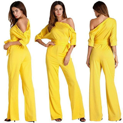 Elegant Off Shoulder Women Jumpsuits - LeStyleParfait Kenya