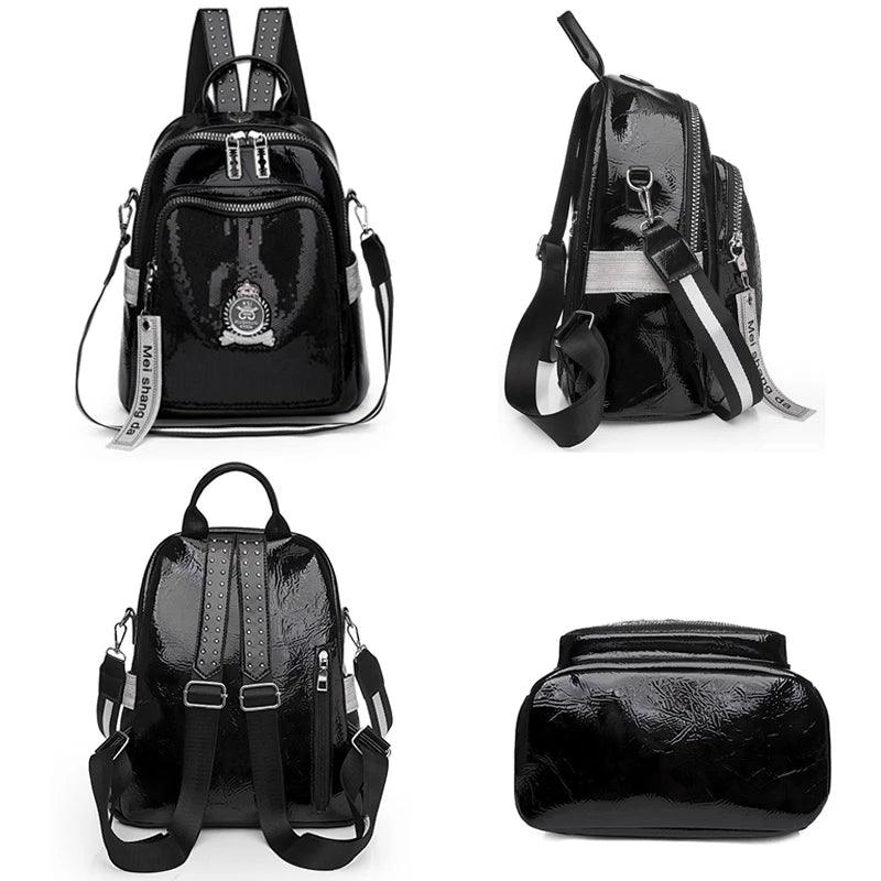 Fashion Designer PU Leather Backpack - LeStyleParfait Kenya