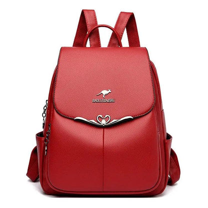 Fashion Leather Women's School Backpack - LeStyleParfait Kenya