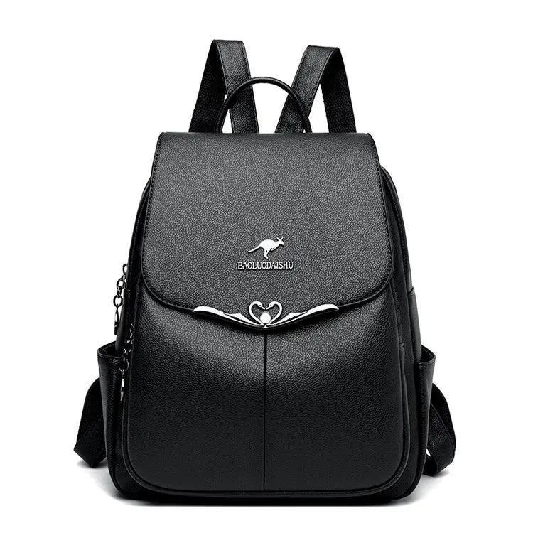 Fashion Leather Women's School Backpack - LeStyleParfait Kenya