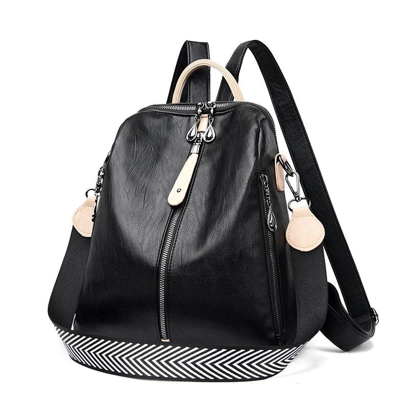 Fashionable Soft Leather Large Backpack - LeStyleParfait Kenya