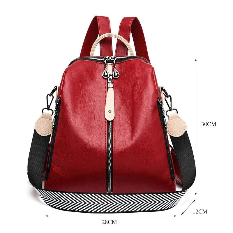 Fashionable Soft Leather Large Backpack - LeStyleParfait Kenya