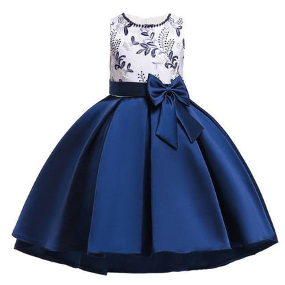 Floral Bow Dress For Girls- Sleeveless - Floral Dress - LeStyleParfait