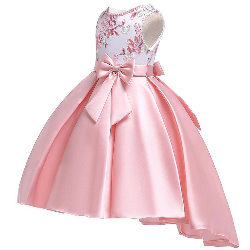 Floral Bow Dress For Girls- Sleeveless - Floral Dress - LeStyleParfait