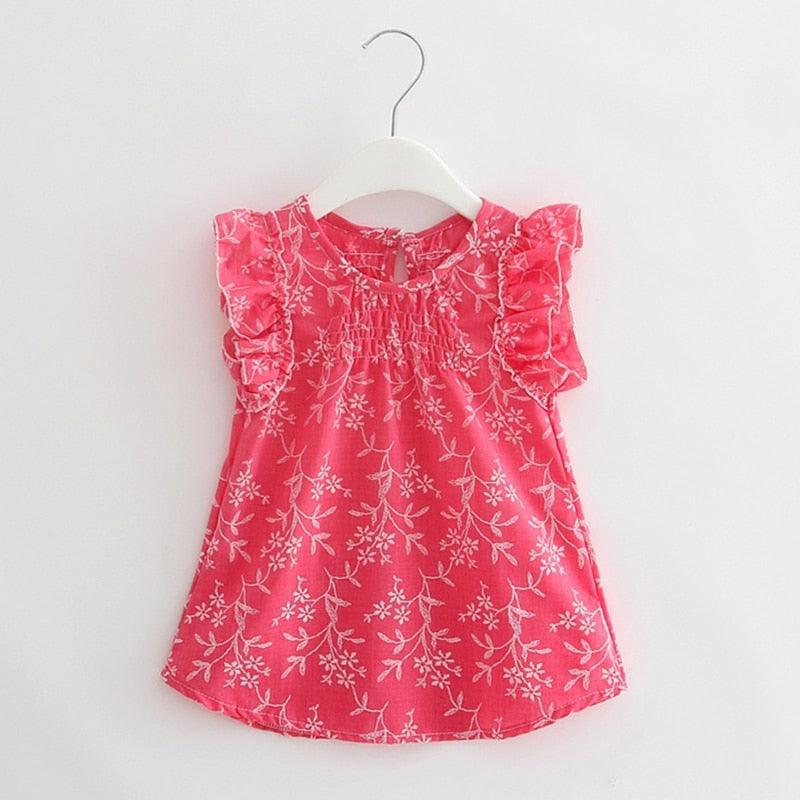 Floral Petal Sleeves Girls Dresses - Girls Dresses - LeStyleParfait