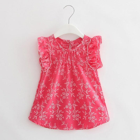 Floral Petal Sleeves Girls Dresses - Girls Dresses - LeStyleParfait