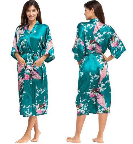 Buy Floral Silk Kimono Nightgown at LeStyleParfait Kenya