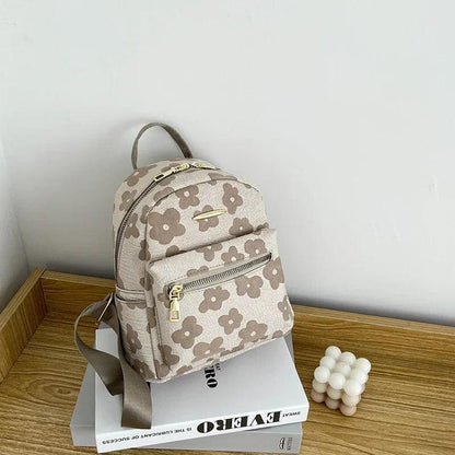 Flower Print Mini Backpack for Women - LeStyleParfait Kenya