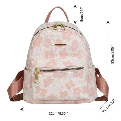 Flower Print Mini Backpack for Women - LeStyleParfait Kenya