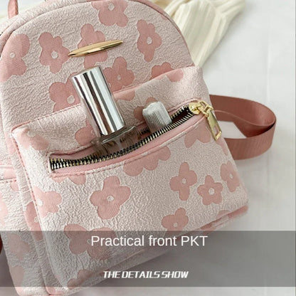 Flower Print Mini Backpack for Women - LeStyleParfait Kenya