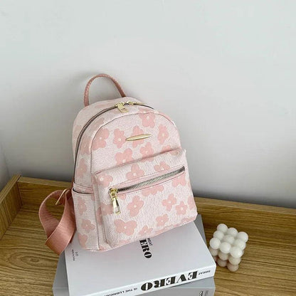 Flower Print Mini Backpack for Women - LeStyleParfait Kenya