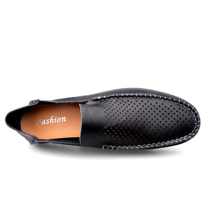 ''Gennaro'' - Breathable Leather Loafers - Shoes - LeStyleParfait Kenya