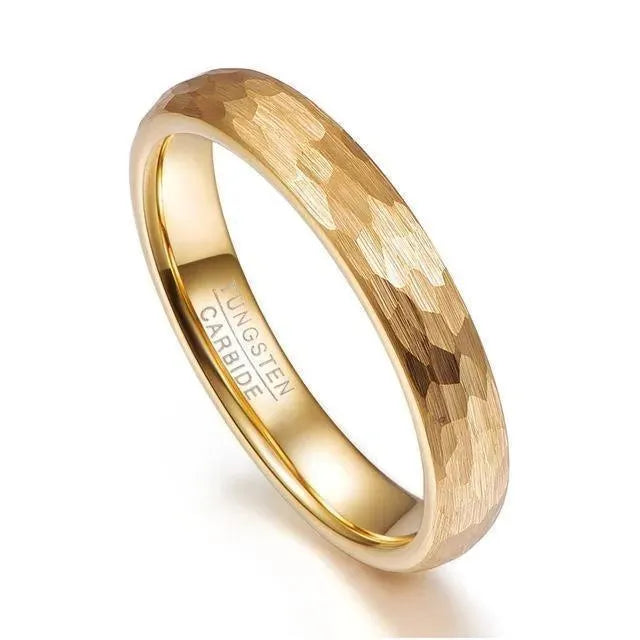 Geometric Gold Wedding Rings - Rings - LeStyleParfait