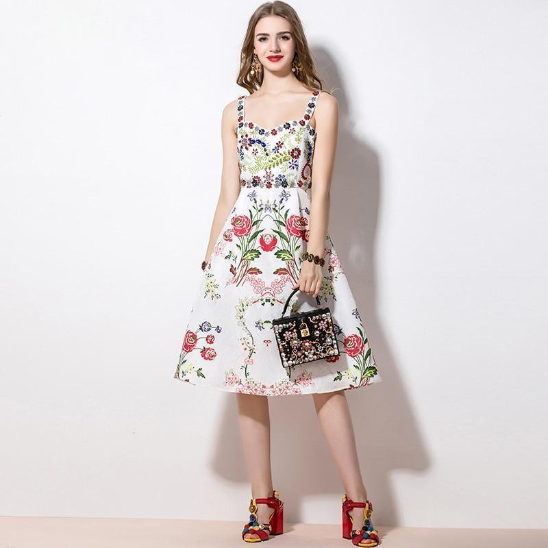 Go With Everything Floral Midi Dress - Dress - LeStyleParfait Kenya