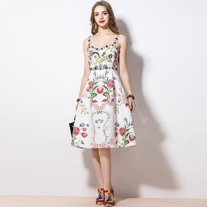 Go With Everything Floral Midi Dress - Dress - LeStyleParfait Kenya