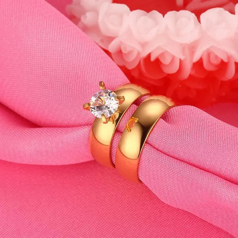 Gold Wedding Engagement Rings - Rings - LeStyleParfait