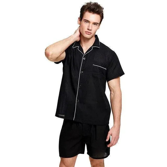 Just Watch Men Pajama Set - Pajama Shorts Set - LeStyleParfait