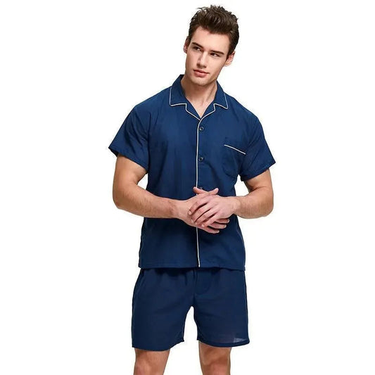 Just Watch Men Pajama Set - Pajama Shorts Set - LeStyleParfait