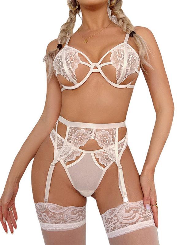 Lace Underwire Sexy Women Lingerie Set - Lingerie Set - LeStyleParfait