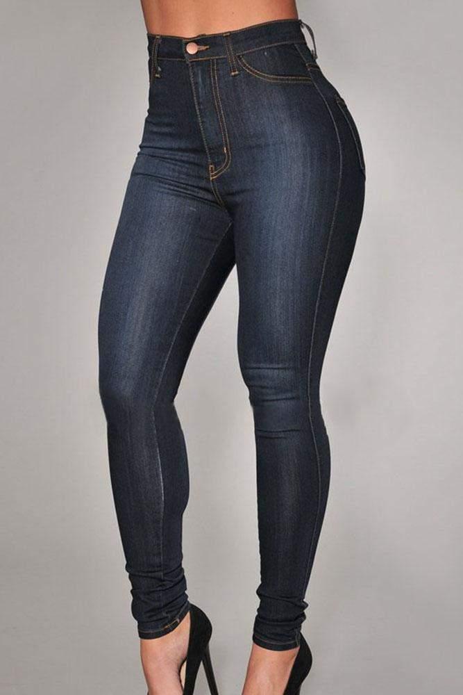 Buy High Waisted Straight Loose Jeans at LeStyleParfait Kenya