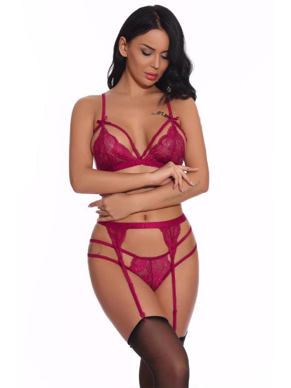 Ladies Sexy Lace Lingerie Set - Lingerie Set - LeStyleParfait