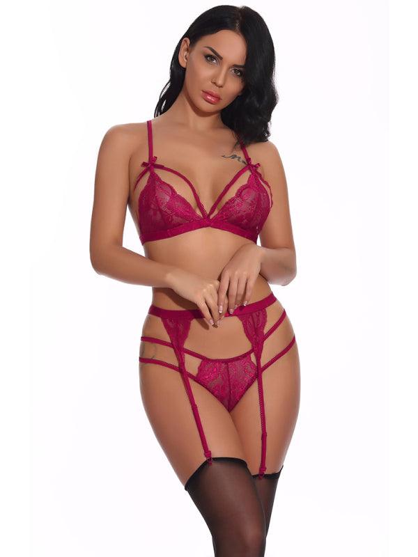 Ladies Sexy Lace Lingerie Set - Lingerie Set - LeStyleParfait